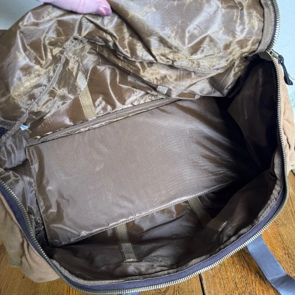 NWT NRA Vintage Wax Canvas Duffle Range Bag Tan Brown (No Carry Strap) 16x9x7